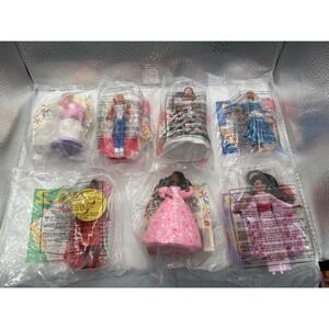 Vintage 1995 McDonalds Happy Meal Barbie Doll Toys Set of‎ 7 Sealed in Package